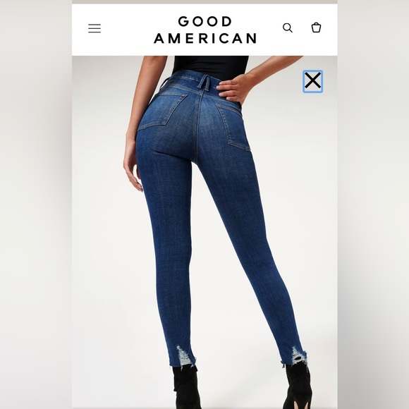 Good American Jeans size 00 - Picture 3 of 4